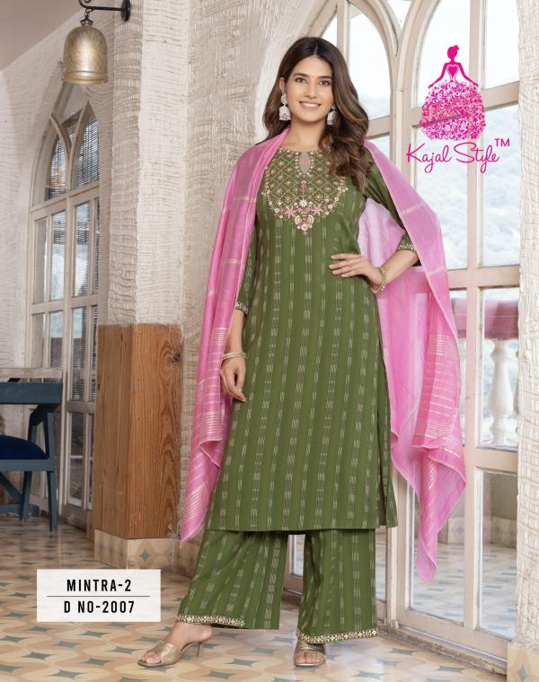 Mintra Vol 2 By Kajal Style Kurti Pant With Dupatta Collection